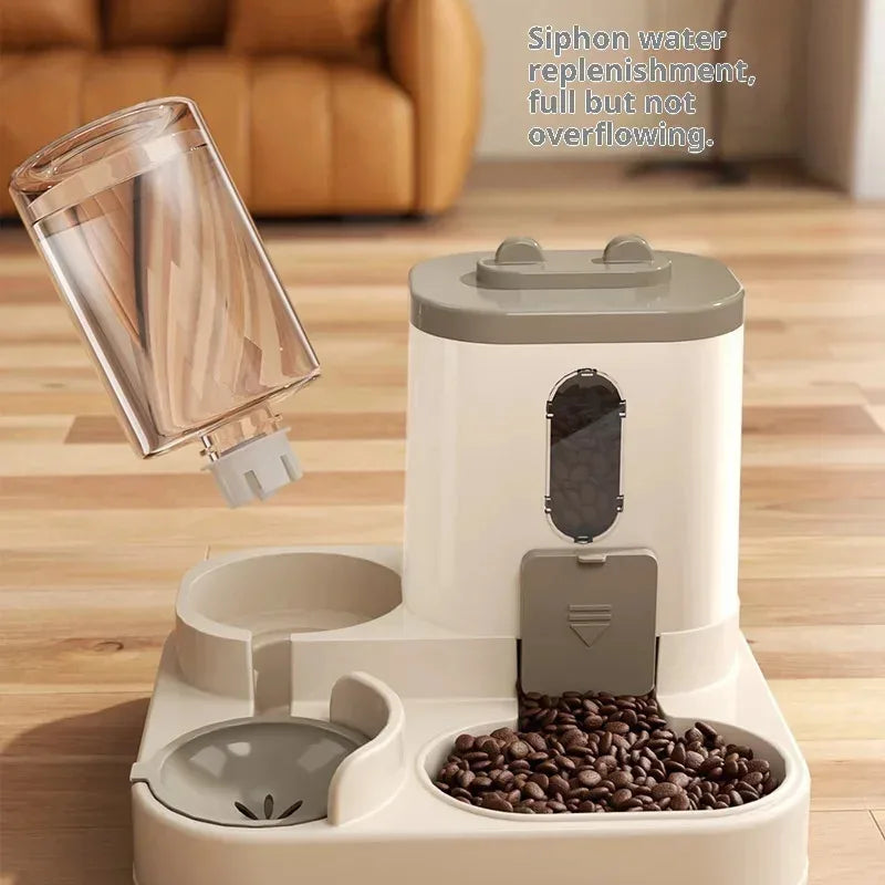 Aura HydroGlow™ 2-in-1 Pet Water Fountain & Food Station