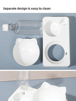 ErgoFeeder™ 15 Degree Tilted Raised Double Bowl for Cats & Small Dogs