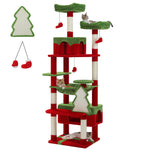 Large Multi-Level Cat Tree Tower with Sisal Scratching Posts & Hammock