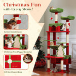 Large Multi-Level Cat Tree Tower with Sisal Scratching Posts & Hammock