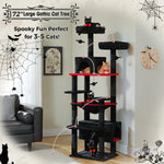 Large Multi-Level Cat Tree Tower with Sisal Scratching Posts & Hammock
