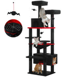 Large Multi-Level Cat Tree Tower with Sisal Scratching Posts & Hammock