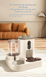 Aura HydroGlow™ 2-in-1 Pet Water Fountain & Food Station