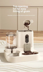 Aura HydroGlow™ 2-in-1 Pet Water Fountain & Food Station