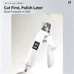 PawsGlow™ Safe Pet Nail Clipper with Bright LED Light & Guard