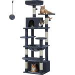 Large Multi-Level Cat Tree Tower with Sisal Scratching Posts & Hammock