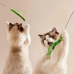 FeatherPounce™ Interactive Feather Wand Toy for House Cats Exercise