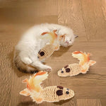 PurrBite™ Natural Interactive Cat Chew Toy for Dental Care & Play