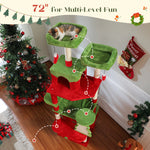 Large Multi-Level Cat Tree Tower with Sisal Scratching Posts & Hammock
