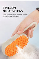 MistGroom™ Steamy Pet Brush for Shedding & Grooming | Steam Pet Comb