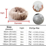 CloudFluff™ Calming Plush Pet Bed for Dog & Cat Anxiety Relief