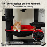 Large Multi-Level Cat Tree Tower with Sisal Scratching Posts & Hammock