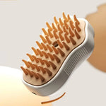 3-in-1 Steam Cat Brush for Shedding, Massage & Grooming