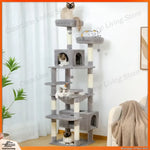 Large Multi-Level Cat Tree Tower with Sisal Scratching Posts & Hammock