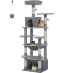 Large Multi-Level Cat Tree Tower with Sisal Scratching Posts & Hammock