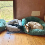 CloudFluff™ Calming Plush Pet Bed for Dog & Cat Anxiety Relief