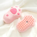3-in-1 Steam Cat Brush for Shedding, Massage & Grooming