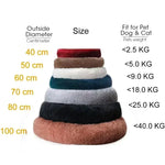 CloudFluff™ Calming Plush Pet Bed for Dog & Cat Anxiety Relief