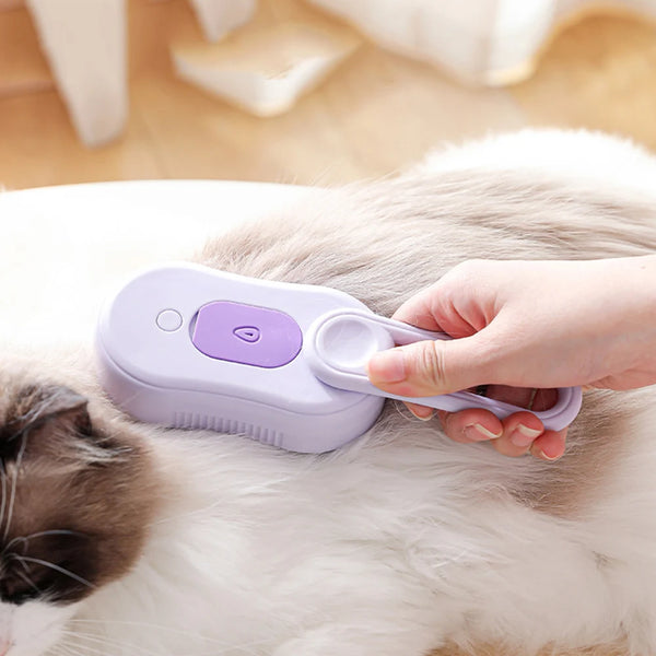 MistGroom™ Steamy Pet Brush for Shedding & Grooming | Steam Pet Comb