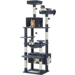 Large Multi-Level Cat Tree Tower with Sisal Scratching Posts & Hammock