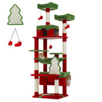 Large Multi-Level Cat Tree Tower with Sisal Scratching Posts & Hammock