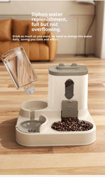 Aura HydroGlow™ 2-in-1 Pet Water Fountain & Food Station