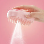 3-in-1 Steam Cat Brush for Shedding, Massage & Grooming
